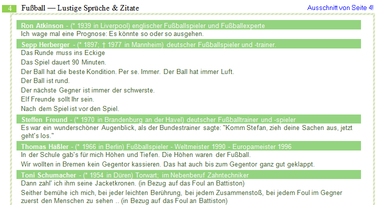 Lustige Fußball Sprüche Zitate